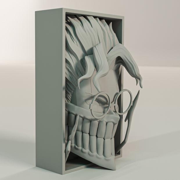 Unique Manga-Inspired Decorative Bookend | Anime Fan Gift | Custom Handmade Book Shelf Accent | Cool Manga Décor for Home or Office