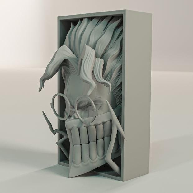 Unique Manga-Inspired Decorative Bookend | Anime Fan Gift | Custom Handmade Book Shelf Accent | Cool Manga Décor for Home or Office