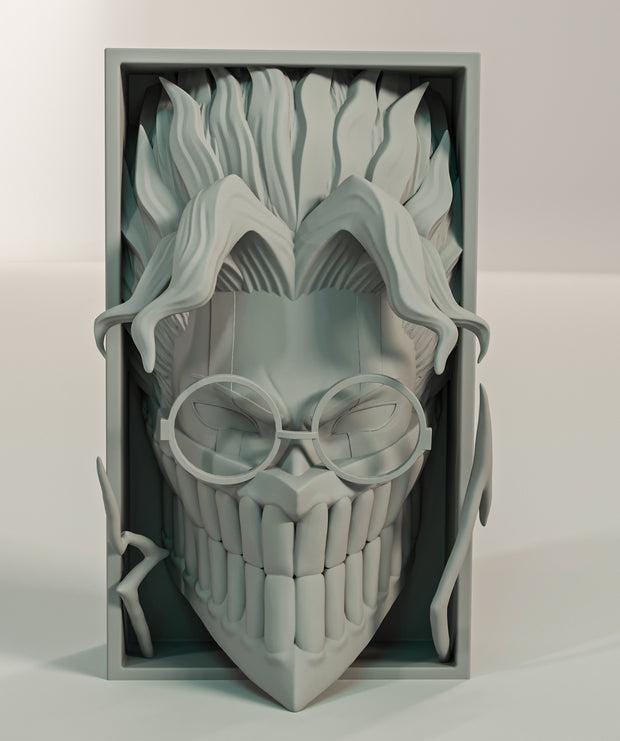 Unique Manga-Inspired Decorative Bookend | Anime Fan Gift | Custom Handmade Book Shelf Accent | Cool Manga Décor for Home or Office